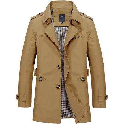Men's Trench Coat – Tailored Fit Heritage Smart Overcoat