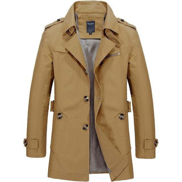 Men's Trench Coat – Tailored Fit Heritage Smart Overcoat