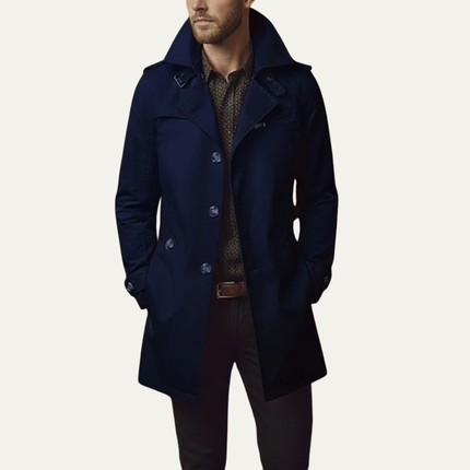 Men's Trench Coat – Tailored Fit Single-Breasted Smart Layer
