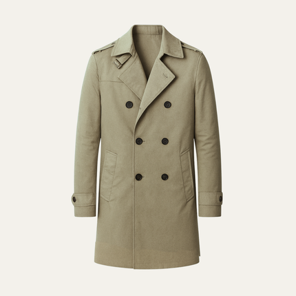 Men's Trench Coat – Tailored Fit Single-Breasted Smart Layer