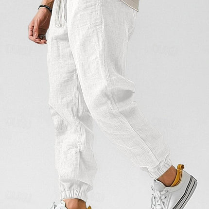 Men's Trousers in Relaxed Fit – Drawstring Tapered Leg