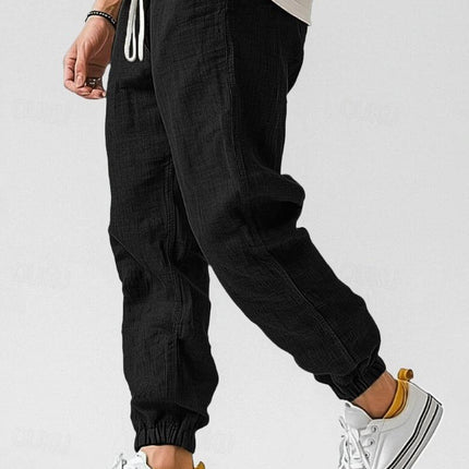 Men's Trousers in Relaxed Fit – Drawstring Tapered Leg