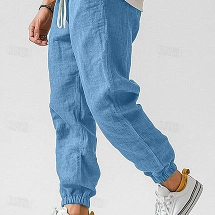 Men's Trousers in Relaxed Fit – Drawstring Tapered Leg