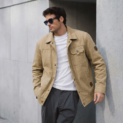 Men's Utility Jacket – Multi-Pocket Casual Everyday Layer
