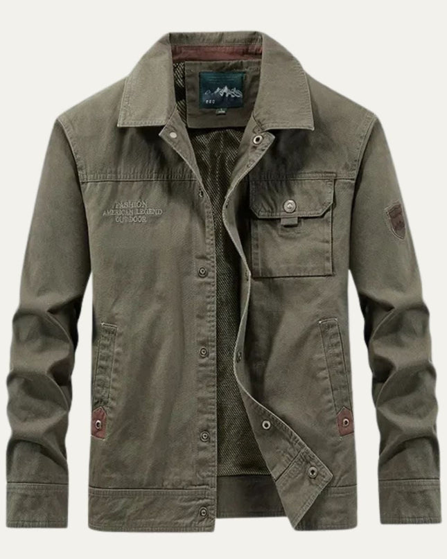 Men's Utility Jacket – Multi-Pocket Casual Everyday Layer