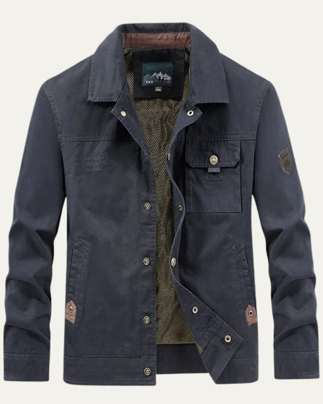 Men's Utility Jacket – Multi-Pocket Casual Everyday Layer