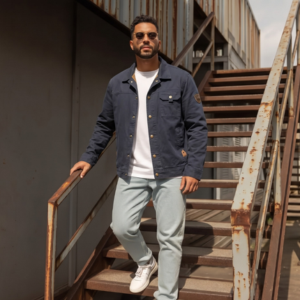 Men's Utility Jacket – Multi-Pocket Casual Everyday Layer