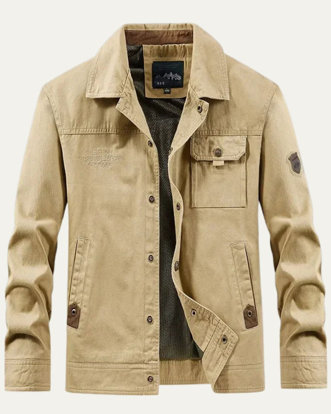 Men's Utility Jacket – Multi-Pocket Casual Everyday Layer