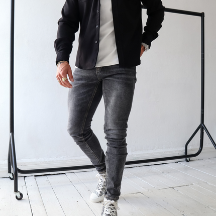 Men's Utility Shacket – Tailored Overshirt with Twin Chest Pockets