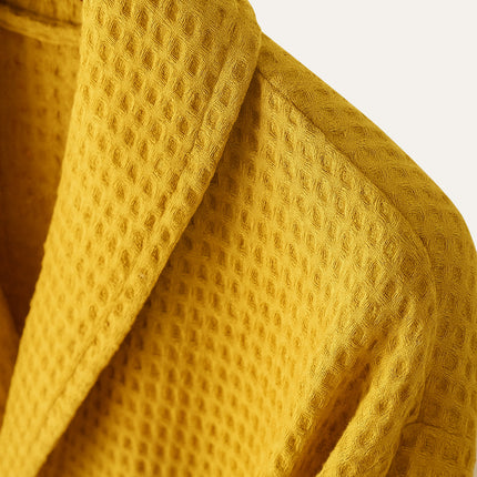 Men's Waffle Bathrobe with Belt for Spa & Home Comfort