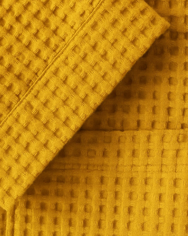 Men's Waffle Bathrobe with Belt for Spa & Home Comfort