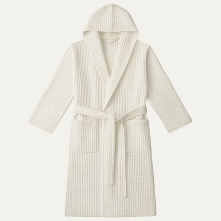 Men's Waffle Bathrobe with Belt for Spa & Home Comfort