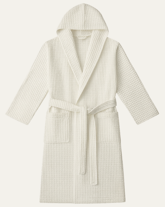Men's Waffle Bathrobe with Belt for Spa & Home Comfort