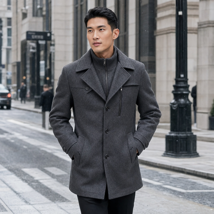 Men's Waterproof Business Coat – Smart Winter Tailored Fit