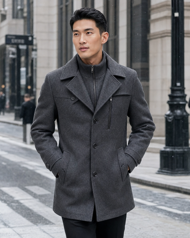 Men's Waterproof Business Coat – Smart Winter Tailored Fit