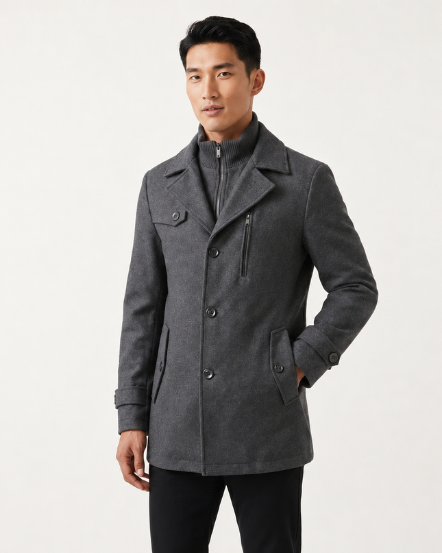 Men's Waterproof Business Coat – Smart Winter Tailored Fit