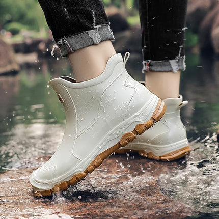 Men's Waterproof Outdoor Boots – Slip-On All-Terrain Grip