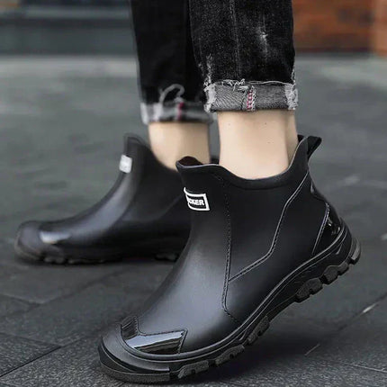 Men's Waterproof Outdoor Boots – Slip-On All-Terrain Grip