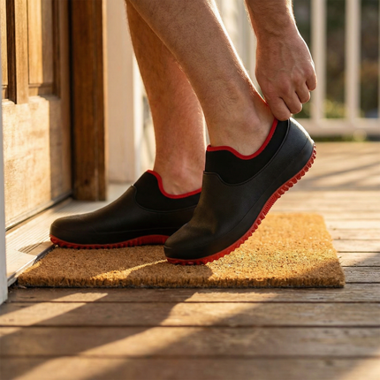 Men's Waterproof Slip-On Work Shoes – Non-Slip Utility Fit