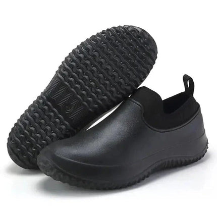 Men's Waterproof Slip-On Work Shoes – Non-Slip Utility Fit