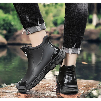 Men's Waterproof Terrain Boots – Slip-On Outdoor Grip Design