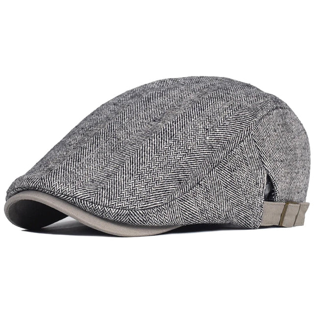 Men's Wool Flat Cap in Classic Cut – Heritage-Inspired Style