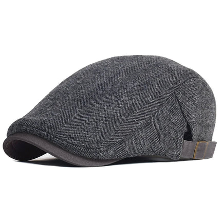 Men's Wool Flat Cap in Classic Cut – Heritage-Inspired Style