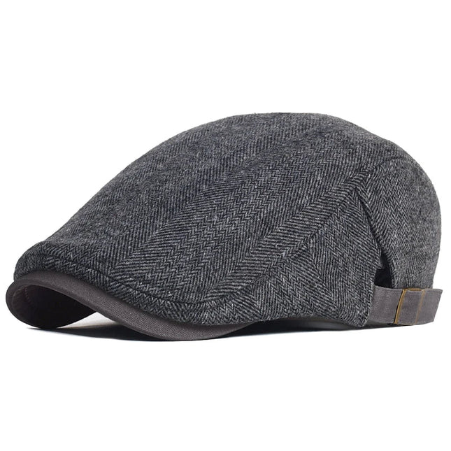 Men's Wool Flat Cap in Classic Cut – Heritage-Inspired Style
