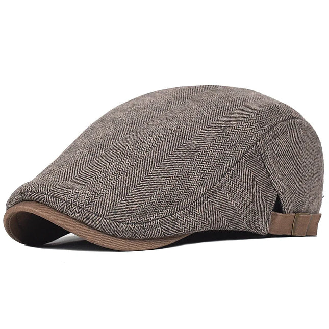 Men's Wool Flat Cap in Classic Cut – Heritage-Inspired Style