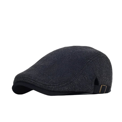 Men's Wool Flat Cap in Classic Cut – Heritage-Inspired Style