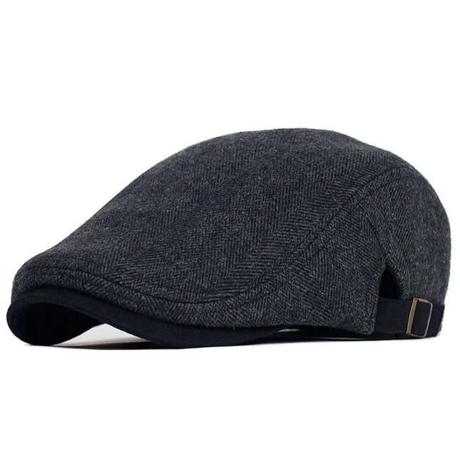 Men's Wool Flat Cap in Classic Cut – Heritage-Inspired Style