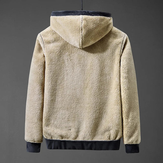 Men's Zip-Up Hoodie – Fleece-Lined Hooded Everyday Jacket