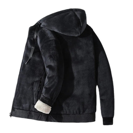 Men's Zip-Up Hoodie – Fleece-Lined Hooded Everyday Jacket
