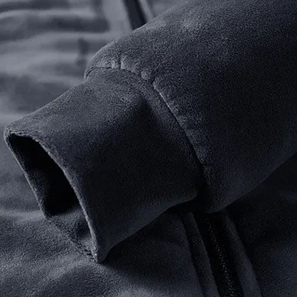 Men's Zip-Up Hoodie – Fleece-Lined Hooded Everyday Jacket