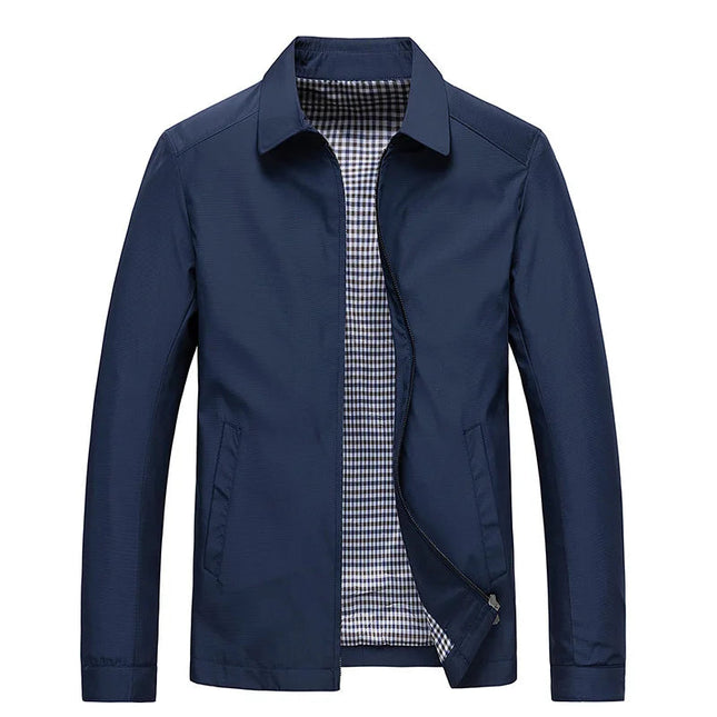 Nathan | Lightweight Zip-Up Jacket with Spread Collar