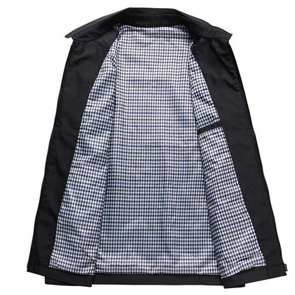 Nathan | Lightweight Zip-Up Jacket with Spread Collar
