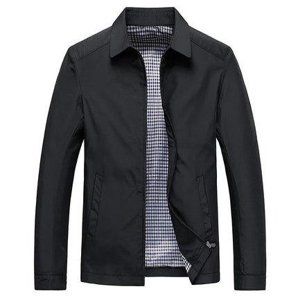 Nathan | Lightweight Zip-Up Jacket with Spread Collar