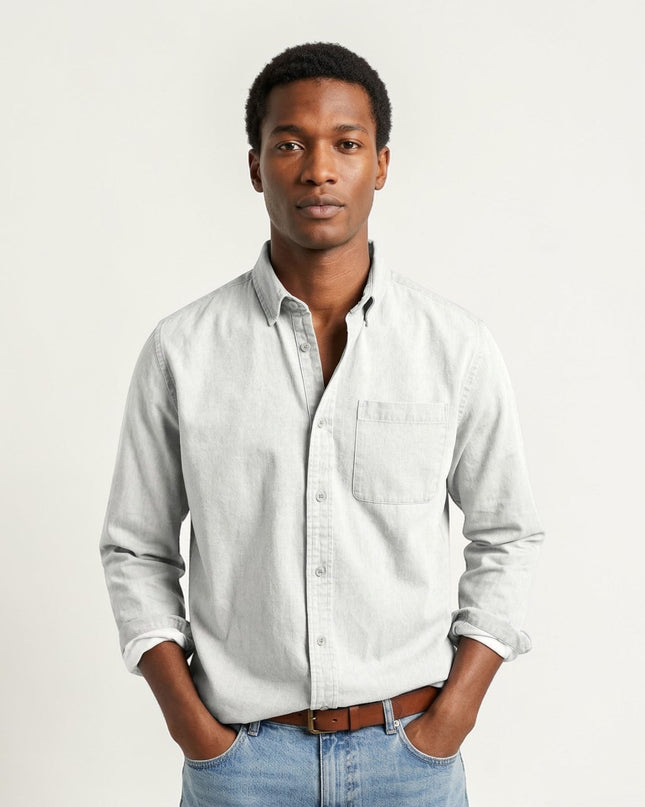 Nathaniel | Classic Long Sleeve Button-Up Casual Shirt