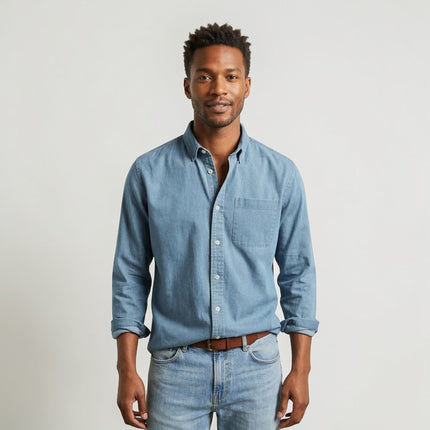 Nathaniel | Classic Long Sleeve Button-Up Casual Shirt