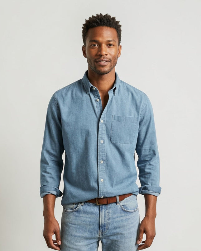 Nathaniel | Classic Long Sleeve Button-Up Casual Shirt