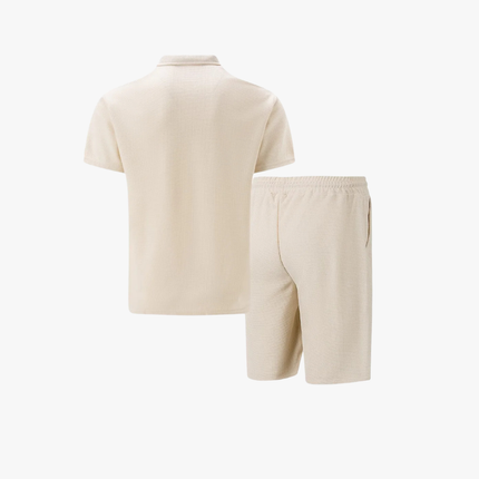 Nolan | Zip Polo Shirt and Shorts Set for Men
