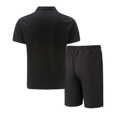 Nolan | Zip Polo Shirt and Shorts Set for Men