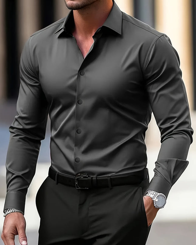 Oliver | Slim Fit Long Sleeve Button-Down Shirt