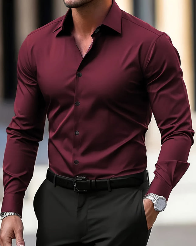 Oliver | Slim Fit Long Sleeve Button-Down Shirt
