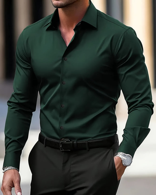 Oliver | Slim Fit Long Sleeve Button-Down Shirt