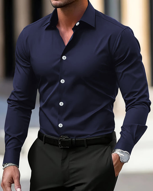 Oliver | Slim Fit Long Sleeve Button-Down Shirt
