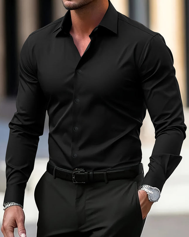 Oliver | Slim Fit Long Sleeve Button-Down Shirt
