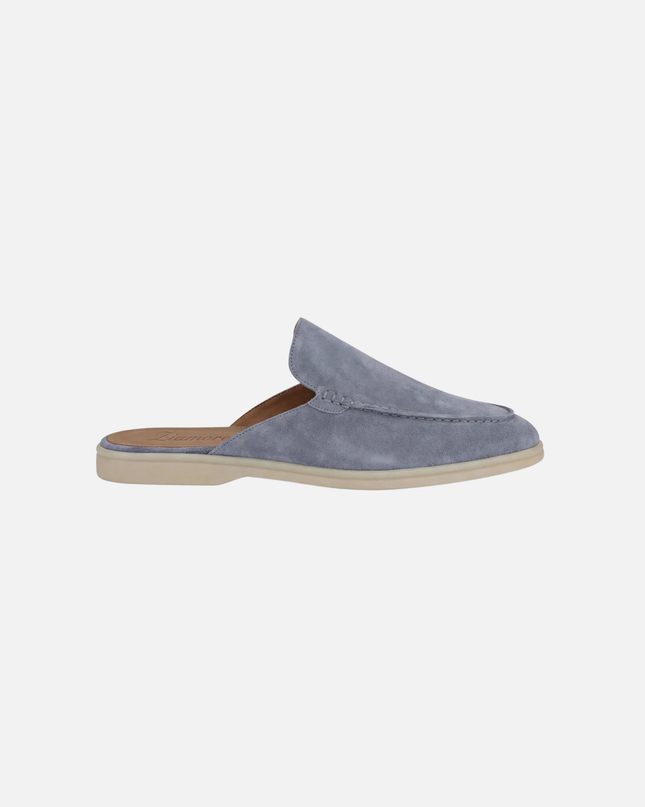 Oliver | Slip-On Open Heel Mule Loafers with Stitched Detail
