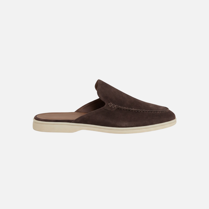 Oliver | Slip-On Open Heel Mule Loafers with Stitched Detail