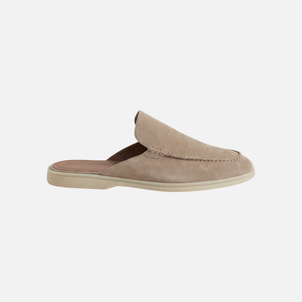Oliver | Slip-On Open Heel Mule Loafers with Stitched Detail